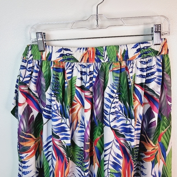 Rachel Zoe Tropical Leaf Palm Print Skirt NWT, size Medium - Picture 8 of 11